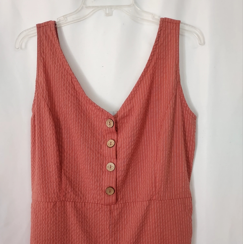 Bailey's Blossoms NWT Thin Striped Summer Jumpsuit.  Size  L
